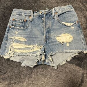 Levi’s Distressed Denim Women Shorts
